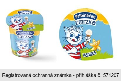 Pribináček zmrzka vanilka