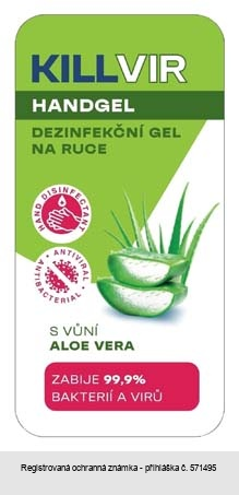 KILLVIR HANDGEL DEZINFEKČNÍ GEL NA RUCE S VŮNÍ ALOE VERA