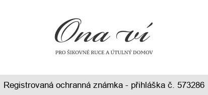 Ona ví PRO ŠIKOVNÉ RUCE A ÚTULNÝ DOMOV