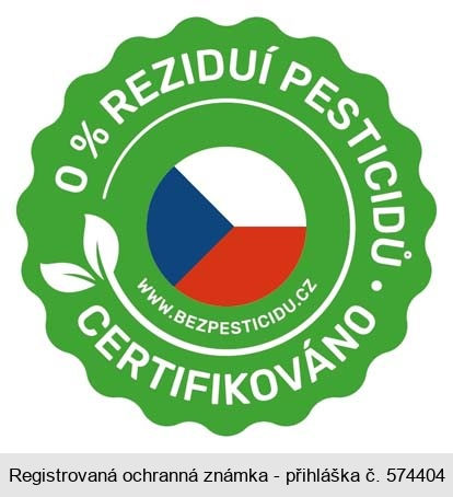 0 % REZIDUÍ PESTICIDŮ CERTIFIKOVÁNO WWW.BEZPESTICIDU.CZ