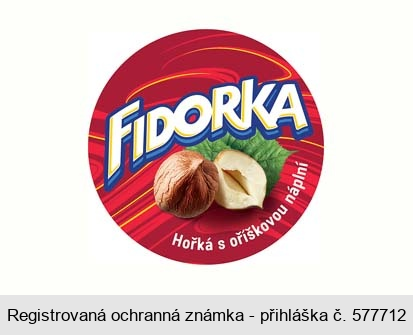 FIDORKA Hořká s oříškovou náplní