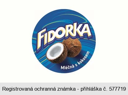 FIDORKA Mléčná s kokosem