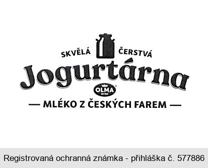 SKVĚLÁ ČERSTVÁ Jogurtárna OLMA  - MLÉKO Z ČESKÝCH FAREM -