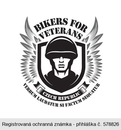 BIKERS FOR VETERANS CZECH REPUBLIC VERBUM LAUDATUR SI FACTUM SEQUATUR