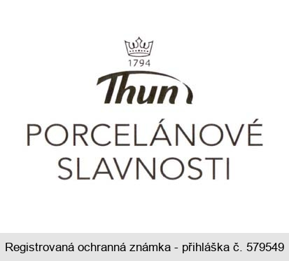 PORCELÁNOVÉ SLAVNOSTI Thun 1794