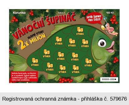 VÁNOČNÍ ŠUPINÁČ Edice 2 Korunka