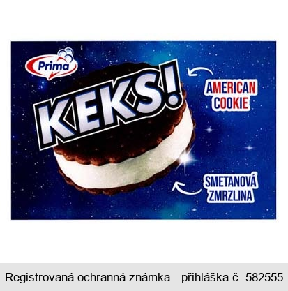 KEKS! Prima AMERICAN COOKIE SMETANOVÁ ZMRZLINA