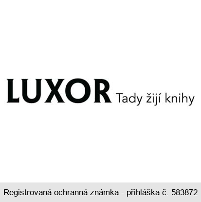 LUXOR Tady žijí knihy