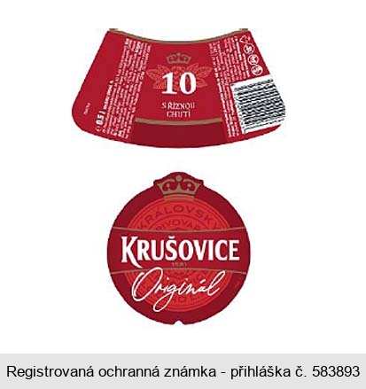 10 S ŘÍZNOU CHUTÍ KRUŠOVICE Originál