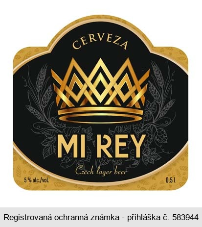 MI REY CERVEZA Czech lager beer