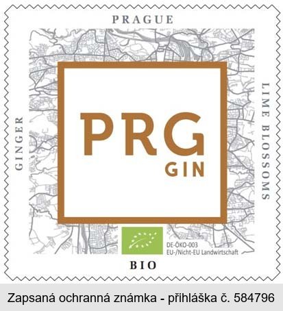 PRG GIN GINGER PRAGUE LIME BLOSSOMS BIO