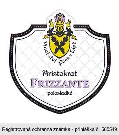 Vinařství Pánů z Lipé Aristokrat FRIZZANTE polosladké