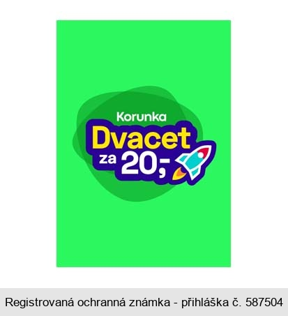 Korunka Dvacet za 20,-