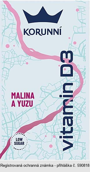 KORUNNÍ vitamin D3 MALINA A YUZU