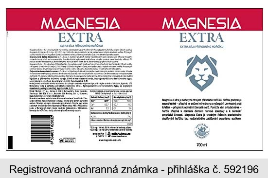 MAGNESIA EXTRA EXTRA SÍLA PŘÍRODNÍHO HOŘČÍKU