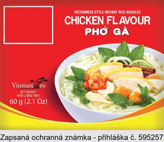 VIETNAMESE STYLE INSTANT RICE NOODLES CHICKEN FLAVOUR PHO GA Vinmax Pro