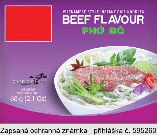 VIETNAMESE STYLE INSTANT RICE NOODLES BEEF FLAVOUR PHO BO Vinmax Pro