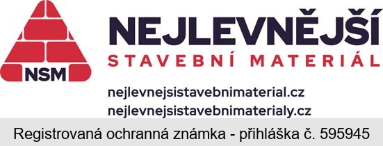 NSM NEJLEVNĚJŠÍ STAVEBNÍ MATERIÁL nejlevnejsistavebnimaterial.cz nejlevnejsistavebnimaterialy.cz