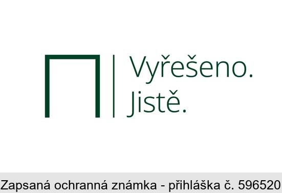 Vyřešeno. Jistě.