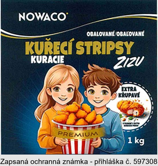 NOWACO OBALOVANÉ KUŘECÍ STRIPSY ZIZU EXTRA KŘUPAVÉ PREMIUM