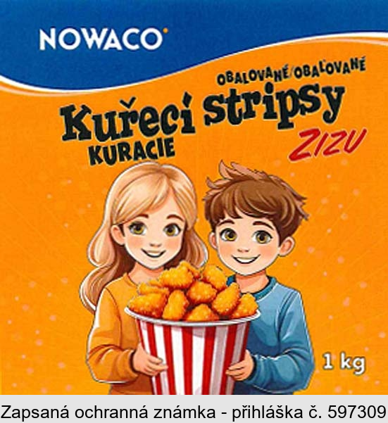 NOWACO OBALOVANÉ Kuřecí stripsy ZIZU