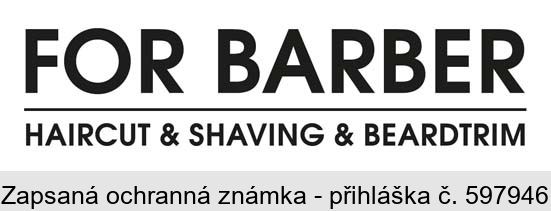 FOR BARBER HAIRCUT & SHAVING & BEARDTRIM