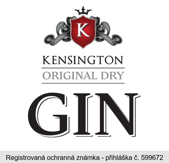 K KENSINGTON ORIGINAL DRY GIN