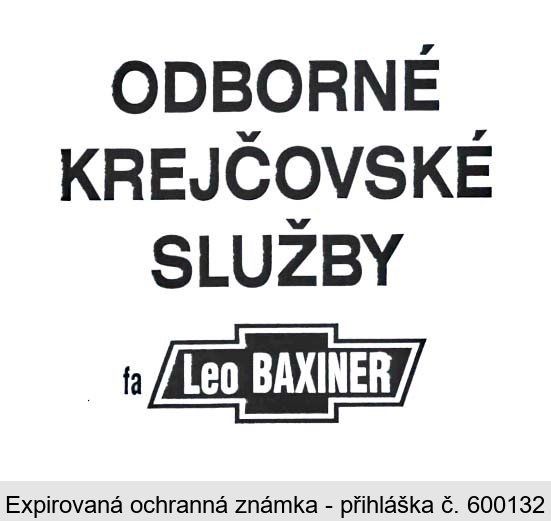 ODBORNÉ KREJČOVSKÉ SLUŽBY fa Leo BAXINER