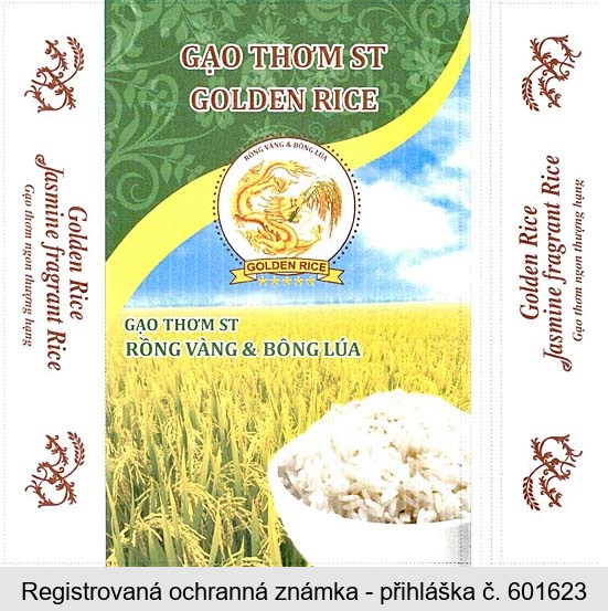 GAO THOM ST GOLDEN RICE RONG VANG & BONG LÚA Jasmine fragrant Rice