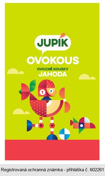 JUPÍK OVOKOUS OVOCNÉ KOUSKY JAHODA