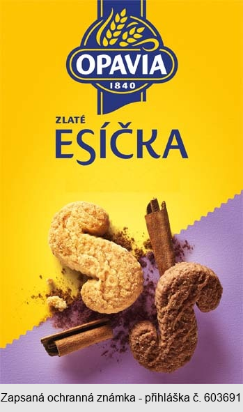 OPAVIA 1840 ZLATÉ ESÍČKA