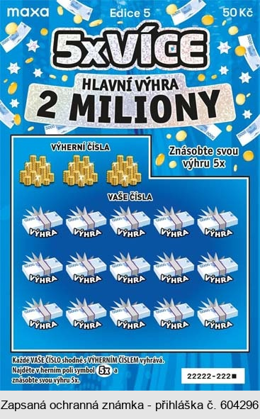 maxa 5x více Edice 5