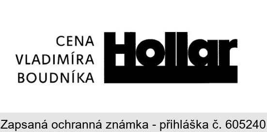CENA VLADIMÍRA BOUDNÍKA Hollar