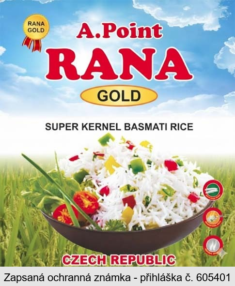 A.Point RANA GOLD SUPER KERNEL BASMATI RICE CZECH REPUBLIC
