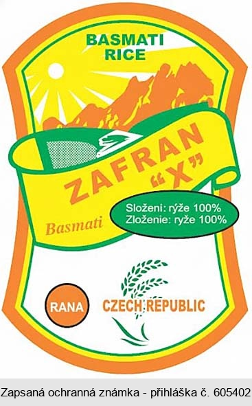 BASMATI RICE RANA ZAFRAN X CZECH REPUBLIC