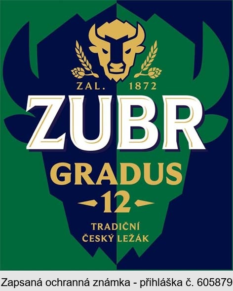 ZUBR GRADUS 12 ZAL. 1872 TRADIČNÍ ČESKÝ LEŽÁK