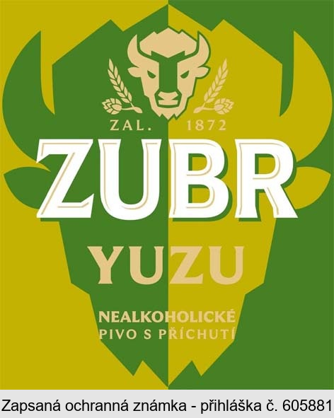 ZUBR YUZU ZAL. 1872 NEALKOHOLICKÉ PIVO S PŘÍCHUTÍ