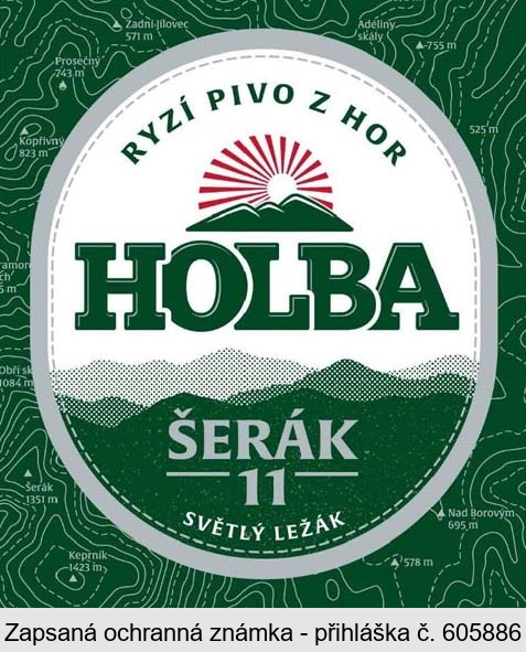 RYZÍ PIVO Z HOR HOLBA ŠERÁK 11 SVĚTLÝ LEŽÁK