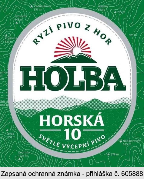 RYZÍ PIVO Z HOR HOLBA HORSKÁ 10 SVĚTLÉ VÝČEPNÍ PIVO
