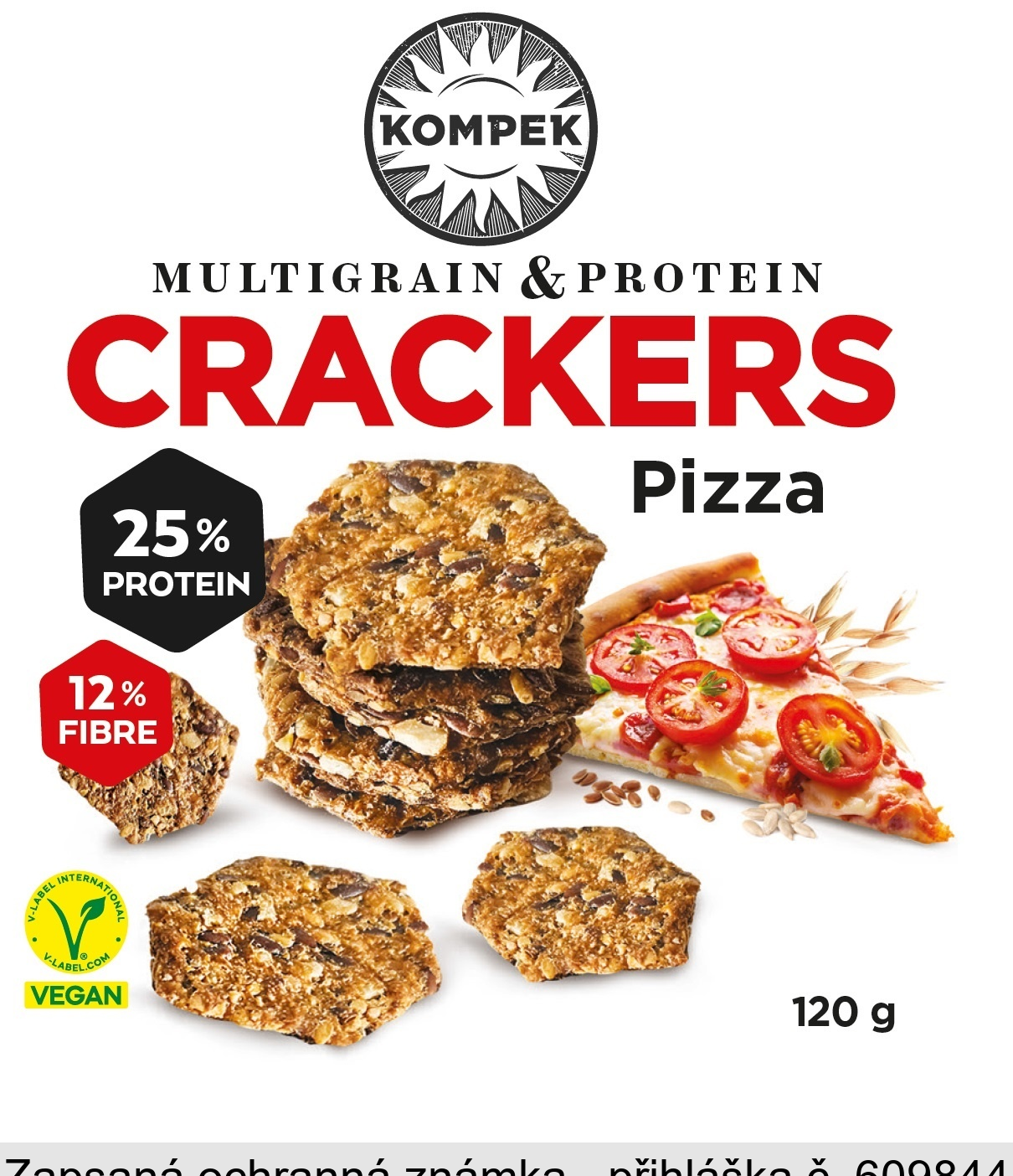 KOMPEK MULTIGRAIN & PROTEIN CRACKERS Pizza