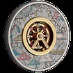 Stříbrná mince Ferris Wheel (Ruské kolo) 2 Oz 2025 Color Antique