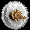 Stříbrná mince 5 Oz The Goldfinch and the Bloom (Stehlík a květ) 2025 Gilded PROOF