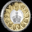 Exkluzivní stříbrná mince Monarchs of Britain (Britští monarchové) 1 Oz 2025 Gilded PROOF