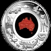 Stříbrná mince 1 Oz Great Southern Land 2025 Snakeskin Jasper Coin PROOF