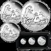 Lunární série III. - sada tří stříbrných mincí Year of the Horse (Rok koně) 2026 (1/2 Oz, 1 Oz, 2 Oz) PROOF