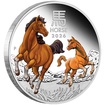 Lun�rn� s�rie III. - st��brn� mince Year of the Horse (Rok kon�) 1 Oz 2026 Color PROOF