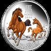 Lunární série III. - stříbrná mince Year of the Horse (Rok koně) 1 Oz 2026 Color PROOF