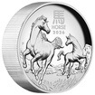 Lun�rn� s�rie III. - st��brn� mince Year of the Horse (Rok kon�) 5 Oz 2026 High Relief PROOF