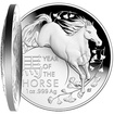 St��brn� mince Lun�rn� s�rie Year of the Horse (Rok kon�) 1 Oz 2026 Dome PROOF (Lunar RAM)