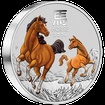 Lun�rn� s�rie III. - st��brn� mince Year of the Horse (Rok kon�) 1kg 2026 Color